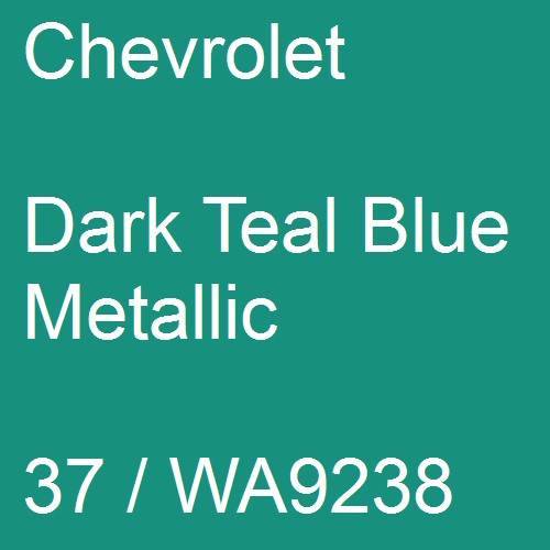 Chevrolet, Dark Teal Blue Metallic, 37 / WA9238.